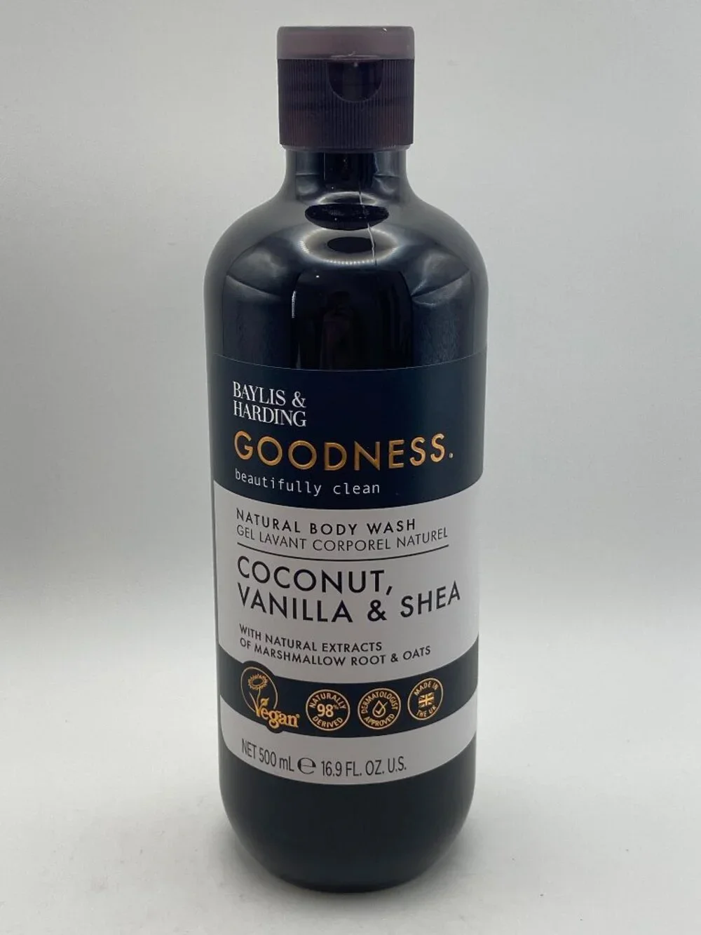 Baylis & Harding Goodness Natural Body Wash – Coconut, Vanilla & Shea (16.9 fl o